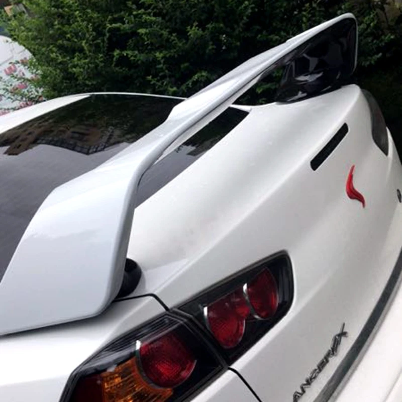 Для Mitsubishi LANCER EVO 2010- ABS спойлер праймер цвет автомобиля украшение в виде хвостового крыла задние Спойлеры на багажник крылья для LANCER EVO