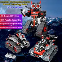 3-In-1 Modeling Gravity Sensor Radio Control Robot Graphical Programming DIY Puzzle Assembling Electric RC Building Blocks Toys 1