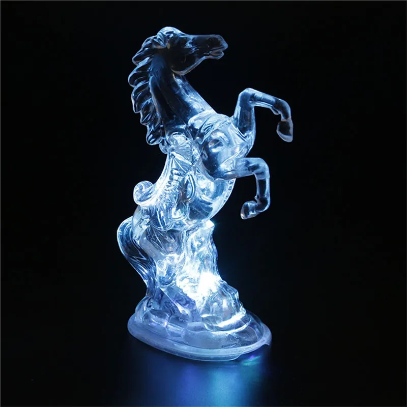 

Creative kids night light colorful changing Acrylic Horse led night lamp for Chlidren's Kids bedroom decoration table lamp