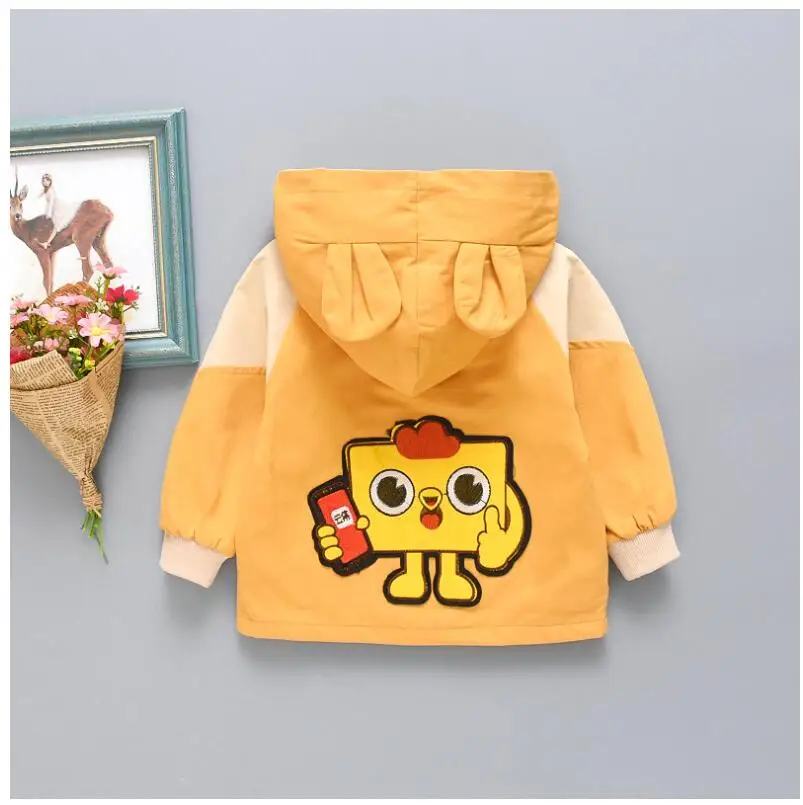 НОВЫЕ куртки boys'весна-осень детская одежда с героями мультфильмов осеннее хлопковое пальто с ветровым стеклом