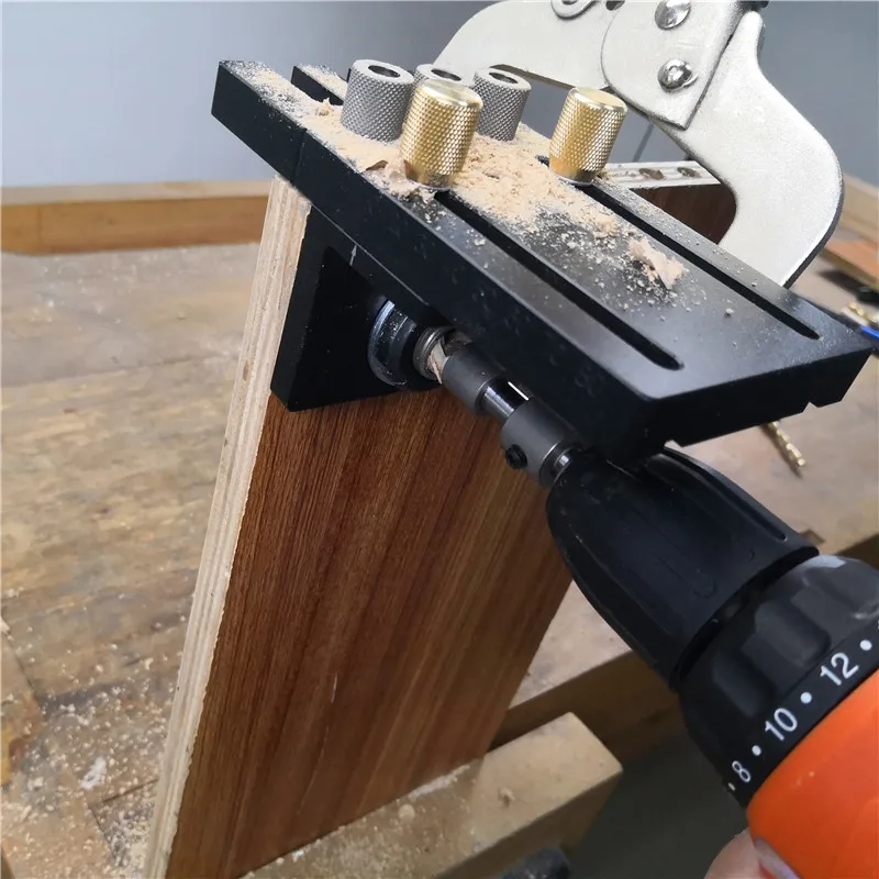 3 в 1 шаблон для сверления деревообрабатывающий инструмент DIY столярная Деревообработка Высокоточный дюбель Jigs Kit 08450-S руководство по сверлению комплект