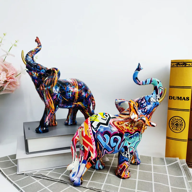 

Sell Like Hot Elephant Furnishing Furniture Living Room Porch Wine Cabinet Table Top Modern Art Crafts Decoration Home Decor