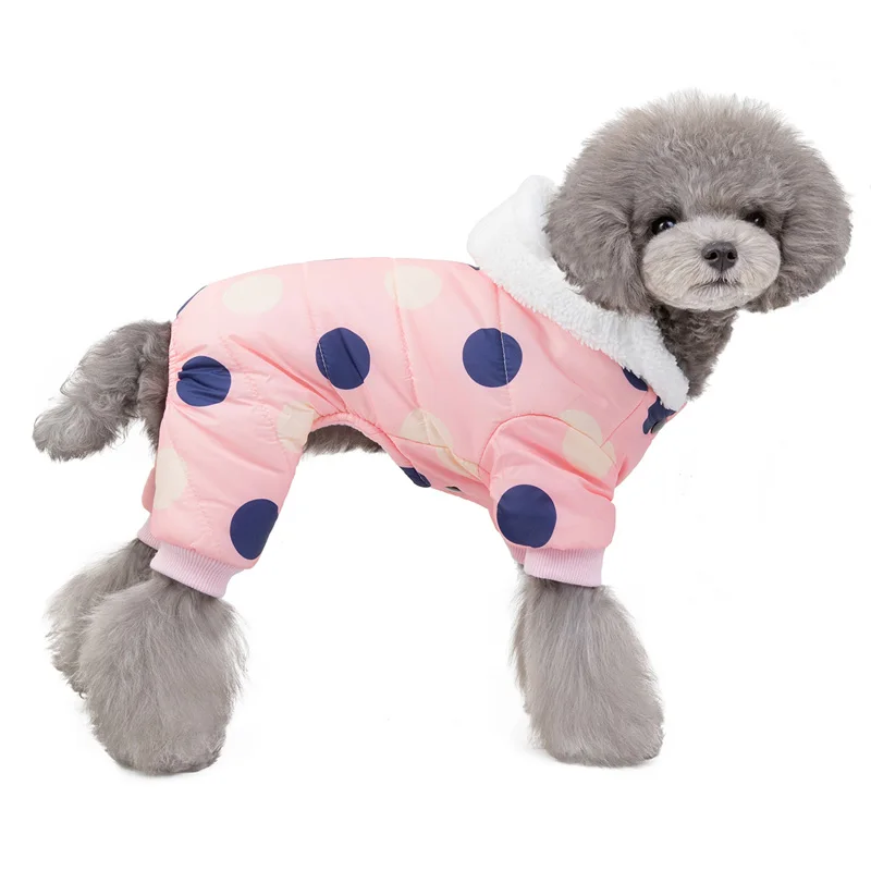 Модные пижамы для маленьких собак, комбинезон, Зимняя Теплая Одежда для животных для щенков, пальто, куртки для чихуахуа, бульдога, щенка, одежда для собак