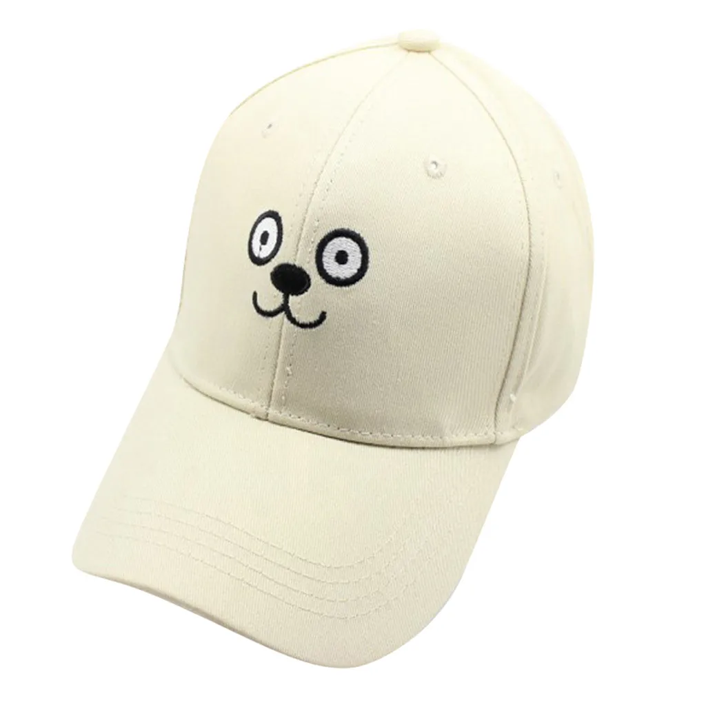 Высококачественная хлопковая Бейсбольная Кепка Snapback для мужчин и женщин, модная Регулируемая хлопковая кепка с мультяшным милым смайликом, шапка шляпа YL5