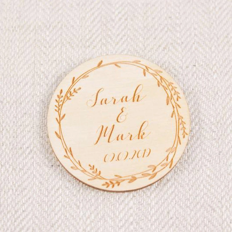  Customized rustic Wedding Announcement wooden Save the Date Magnets wedding invitation cards engage - 4.00018E+12
