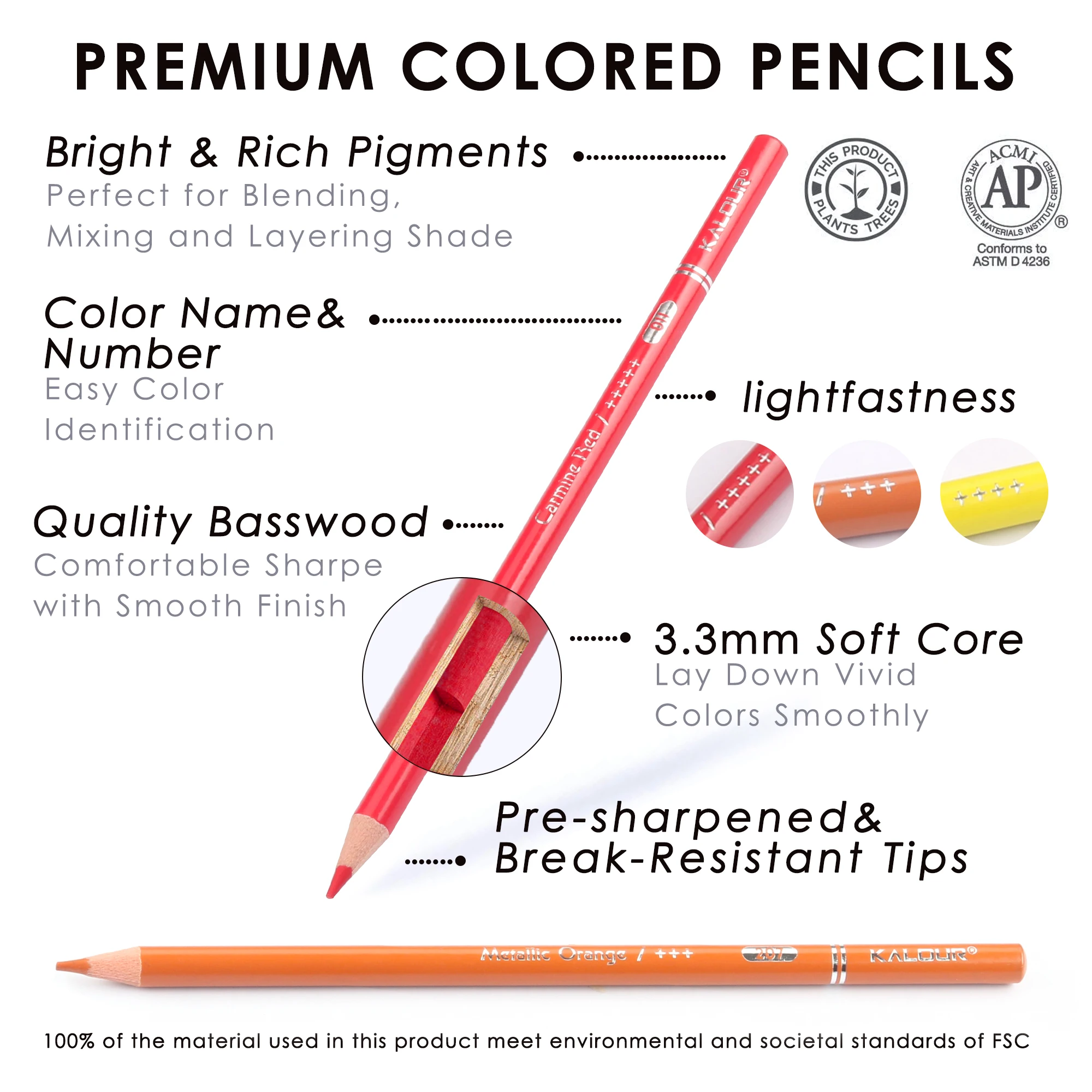 OOKU Premium 120 Colored Pencils  Oil Based & Soft Core & High Pigmen —  CHIMIYA