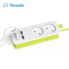 Силовая лента 1/2, штепсельная вилка европейского стандарта 1200 Вт, 250 В, кабель 1,5 м, настенная многоразъемная портативная 4 usb-порта для мобильных телефонов, смартфонов, планшетов