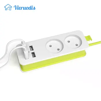 

Power Strip 1/2 EU Plug 1200W 250V,1.5m Cable,Wall Multiple Socket Portable 4 USB Port for Mobile Phones for Smartphones Tablets