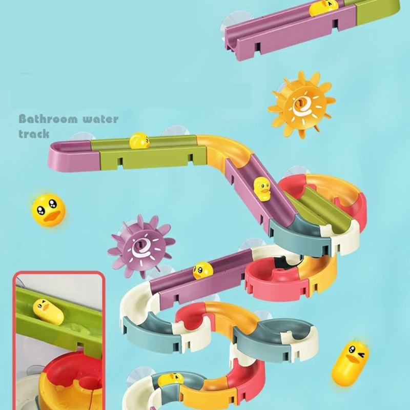 Игрушка Slideway в сборе для игр воде летний подарок ванной крепкая присоска ванны
