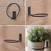 New 11cm Folding Flower Pot Trays Wall Mounted Planter Ring Pot Holder Flower Planter Holder Wall Bracket Balcony ► Photo 1/6