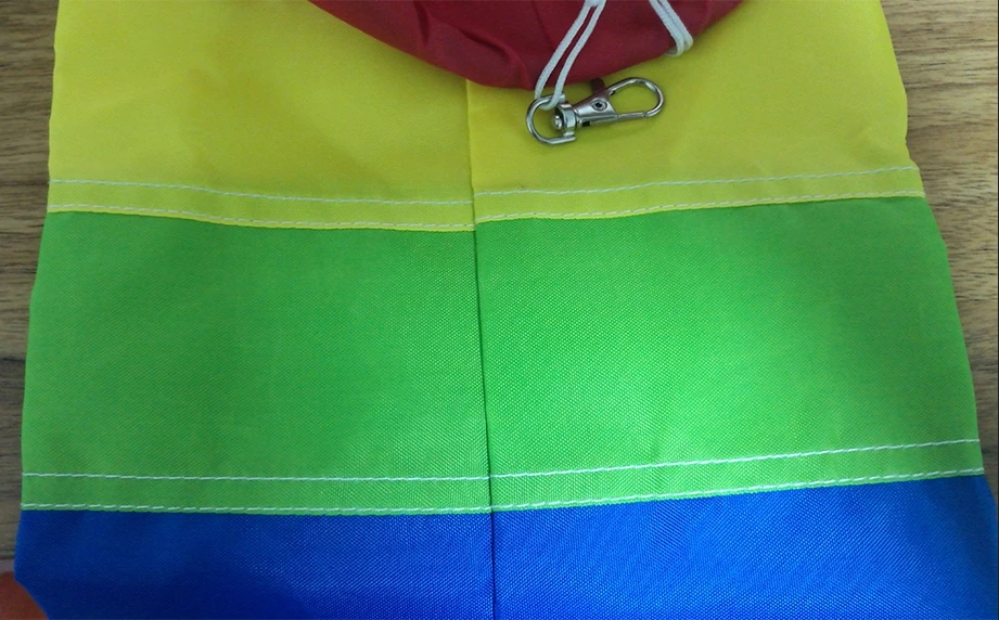 Вышитый Радужный Windsock 60 ''Садовый флаг для сада Windsock домашний декор