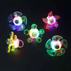 Anneau lumineux Fidget Spinner, anti Stress, fournitures de fête, livraison directe, 2022 