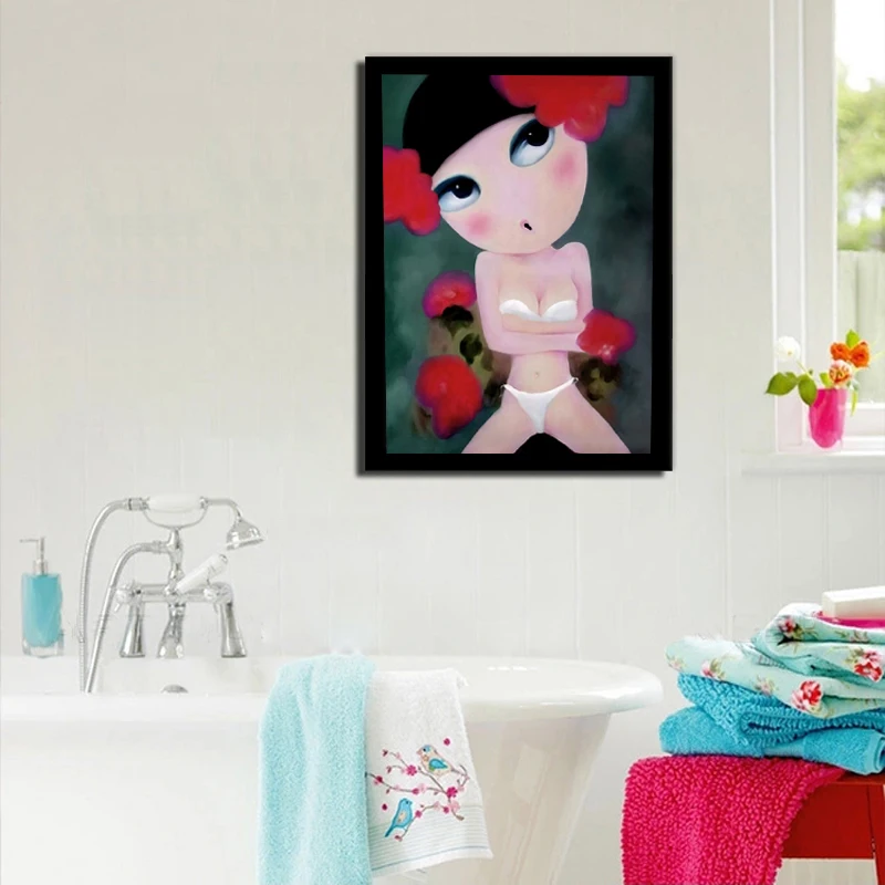 Современная Настенная Картина на холсте мультфильм сексуальная женщина