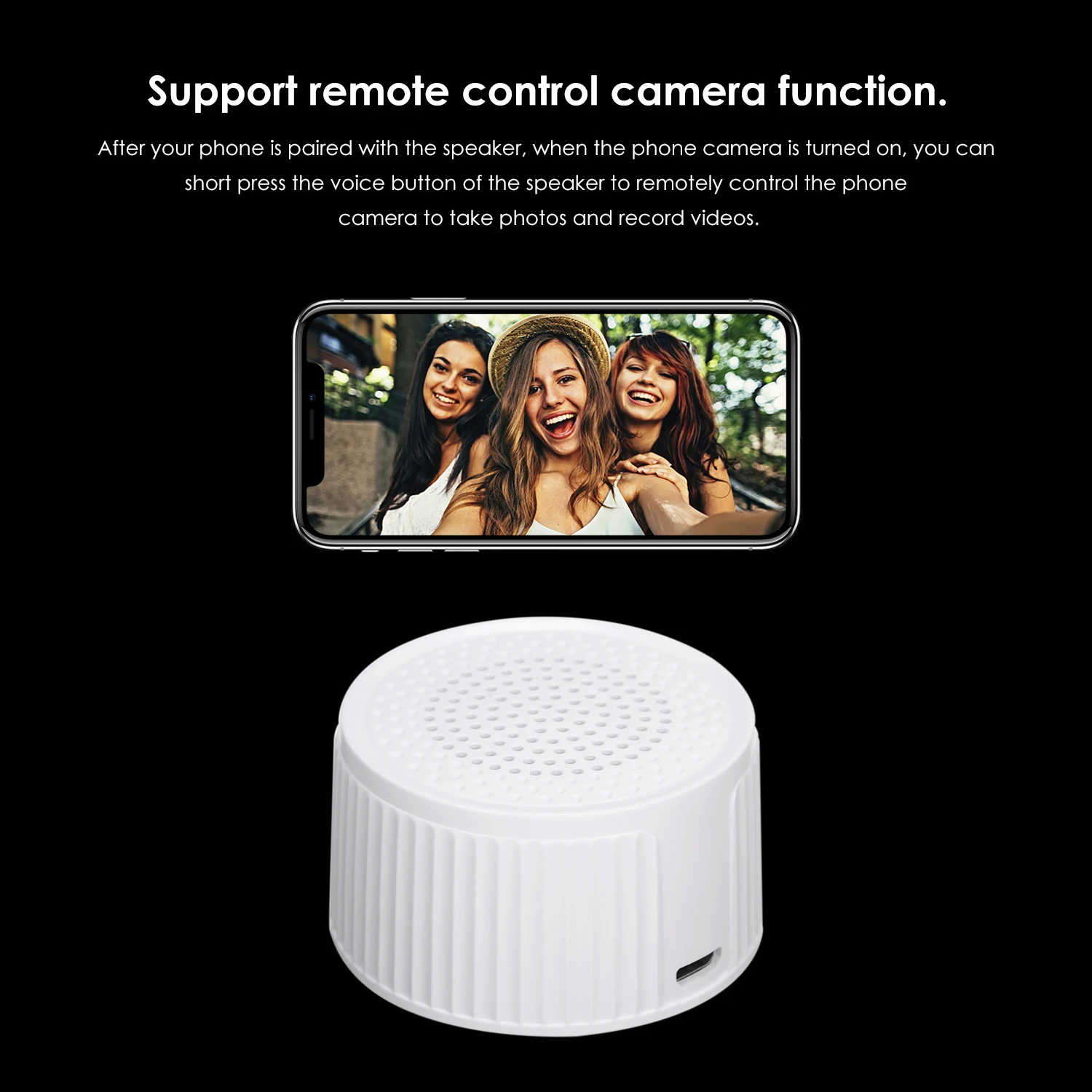 Mini Portable BT Speaker 2Pcs/1Pcs 36mm High Fidelity Speaker Anti-lost Function Support Hands-free Call Music Audio Speaker