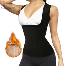 Неопреновый жилет для тренировок по талии Fajas Sweat Body Shaper тонкий корректирующий костюм безрукавки женские корсеты под грудью талии Cincher размера плюс 5XL
