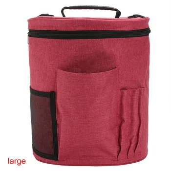 

Portable DIY Storage Bag Prevent Tangling Oxford Fabric Tote For Crochet Hooks Multi Pockets Knitting Tool Organizer Holder