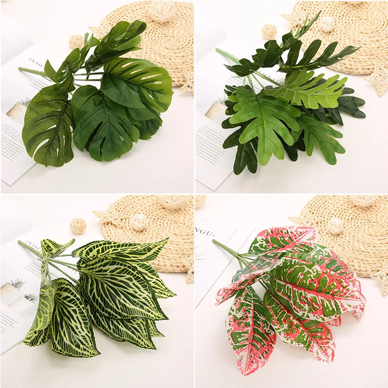 

New Artificial Shrubs Creative Decorative Artificial Plant Ferns Simulation Plant Plastic Flower Plant Turtle Leaf Accessories