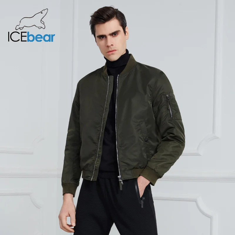 ICEbear 2020 New spring men's short jacket fashion flight jacket men's jacket high-quality brand jacket MWC20706D ICEbear 2020 New spring men's short jacket fashion flight jacket men's jacket high-quality brand jacket MWC20706D