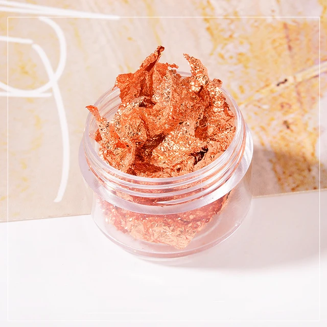 Foil for Manicure Gold Silver Irregular Aluminum 3D Glitters Sequins Craft Paper Nail Stickers Art Decor DIY Decorative Tools C