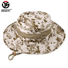 Панама Boonie Мужская рыболовная Кепка летняя повседневная Мультикам Тактическая Военная камуфляжная страйкбольная Складная Солнцезащитная быстросохнущая дышащая