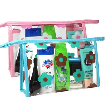 

New Waterproof Portable Make Up Bag Fashion Printed wash bag Cosmetic Bags Women PVC Pouch Travel Toiletry Bag