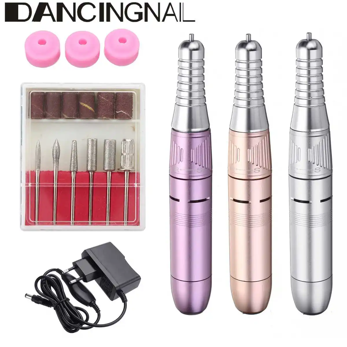 

Professional Electric Nail Art Drill Pen Handle File Polish Grind Machine Handpiece Manicure Pedicure Tool Nail Art Accessorie
