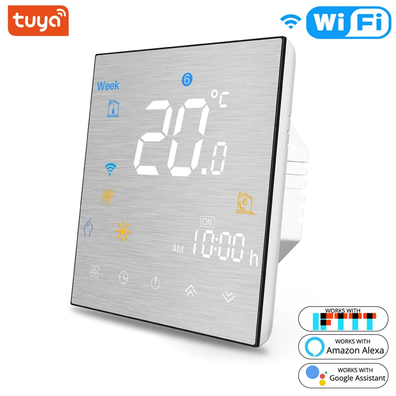 WiFi умный термостат регулятор температуры для воды/электрический подогрев пола воды/газовый котел работает с Alexa Google Home