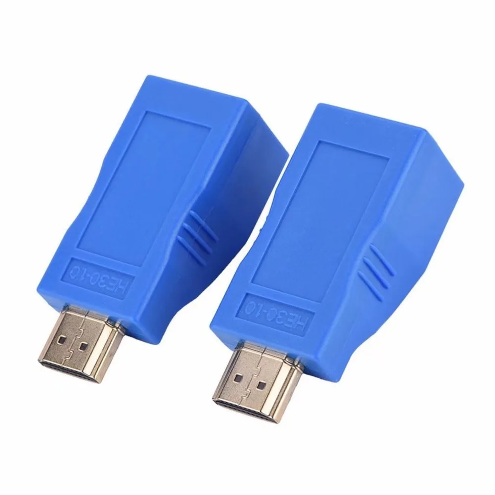 30 м HDMI Сетевой удлинитель передатчик и приемник адаптер V1.4 RJ45 CAT5E CAT6 Ethernet LAN 1080P конвертер для HDTV проектора