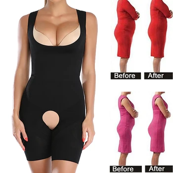 

Women Full Body Shaper Waist Trainer Firm Tummy Control Thigh Slimmer Shapewear Reduce Fajas Corset Slimming Underwear Bodysuit