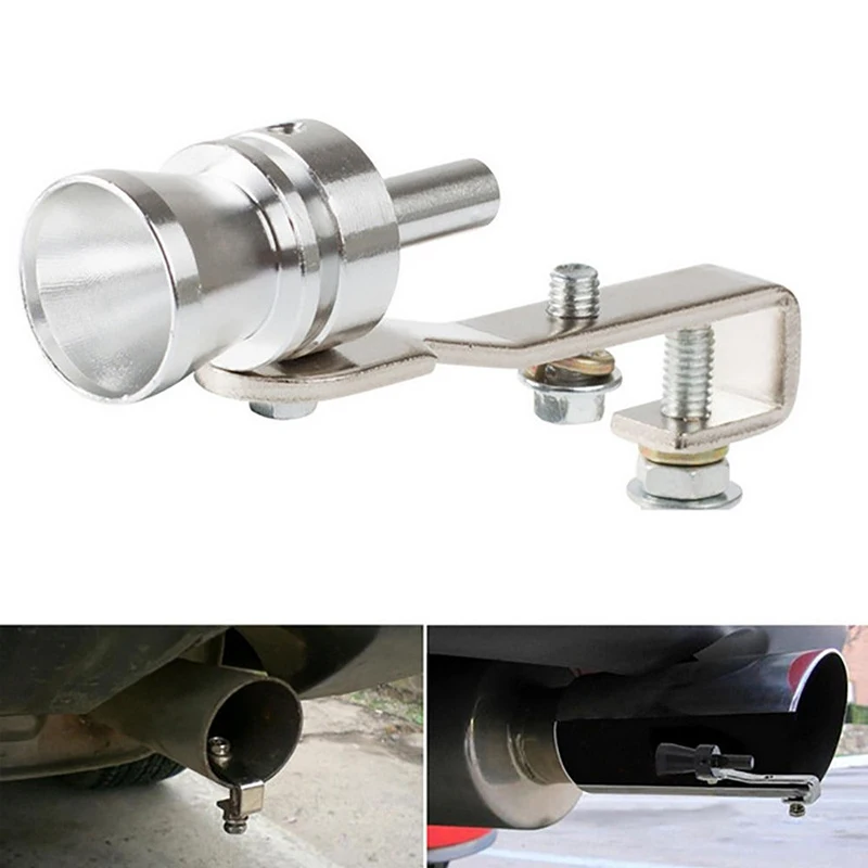

Car Turbo Whistle Silver Universal Fitment for All Vehicles Models 19mm to 33mm Diameter Sound Muffler Blow Off Car Accessories