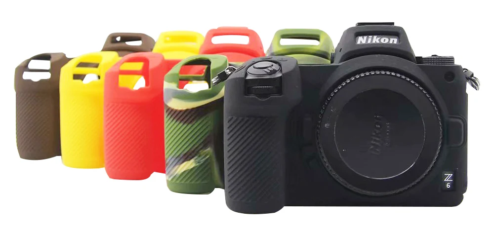 CAENBOO для Nikon Z6 Z7 сумка для камеры Мягкий силиконовый резиновый защитный чехол для корпуса чехол для Nikon Z6 Z7 черная цветная сумка