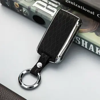 

1pcs Car key case Suede Leather Remote Cover Shell For Mazda 3 2019-20