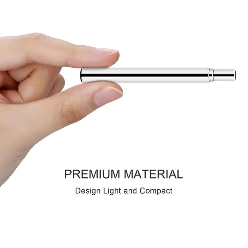 Portable Stainless Steel Telescopic Drinking Straw Travel Reusable Straws with Brush and Carry Case