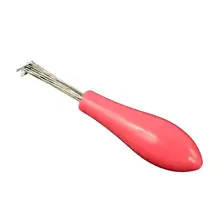 Практичная расческа для волос, щетка-очиститель, инструмент для очистки волос, встроенные косметические инструменты, пластиковая ручка, щетка для волос