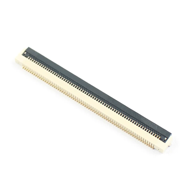 FPC FFC 0.5mm Pitch 68 Pin SMT Flat Cable Connector Flip Bottom Contact Under Clamshell Socket 1