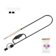 3 в 1 эндоскоп для чистки ушей 3,9 мм отоскоп ушной камеры наблюдения с 6 регулируемыми светодиодами для ПК USB-C Android