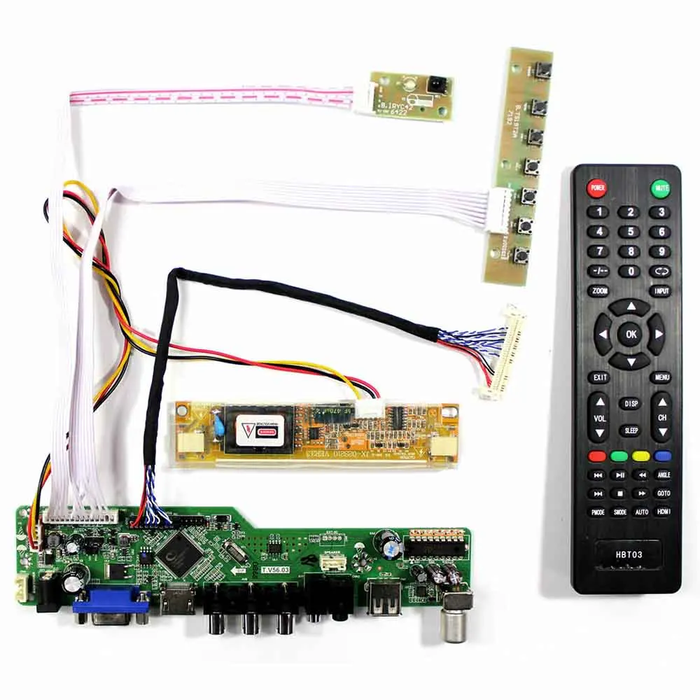 Latumab Driver Board for LP201WE1-TLA1 LP201WE1-TLC1 LP201WE1-SL01 LP201WE1-F11 Display TV+HDMI+VGA+USB Controller Board (1)