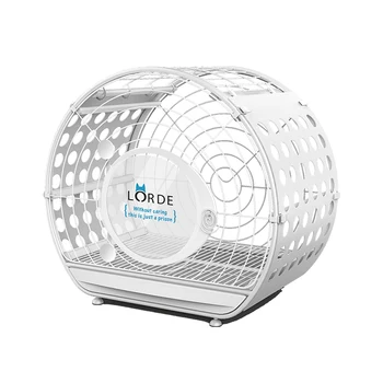 

Indoor Pet Cage Small Dog Cat Cage Rabbit Cage High Transparency Acrylic Door Removable Tray Panoramic Skylight Easy To Manage