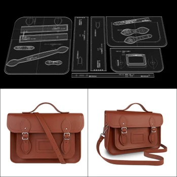 

DIY Bag Making Stencil Leather Craft Tools Handcraft Acrylic Leather Tools Template Leather Working Transparent deri el aletleri