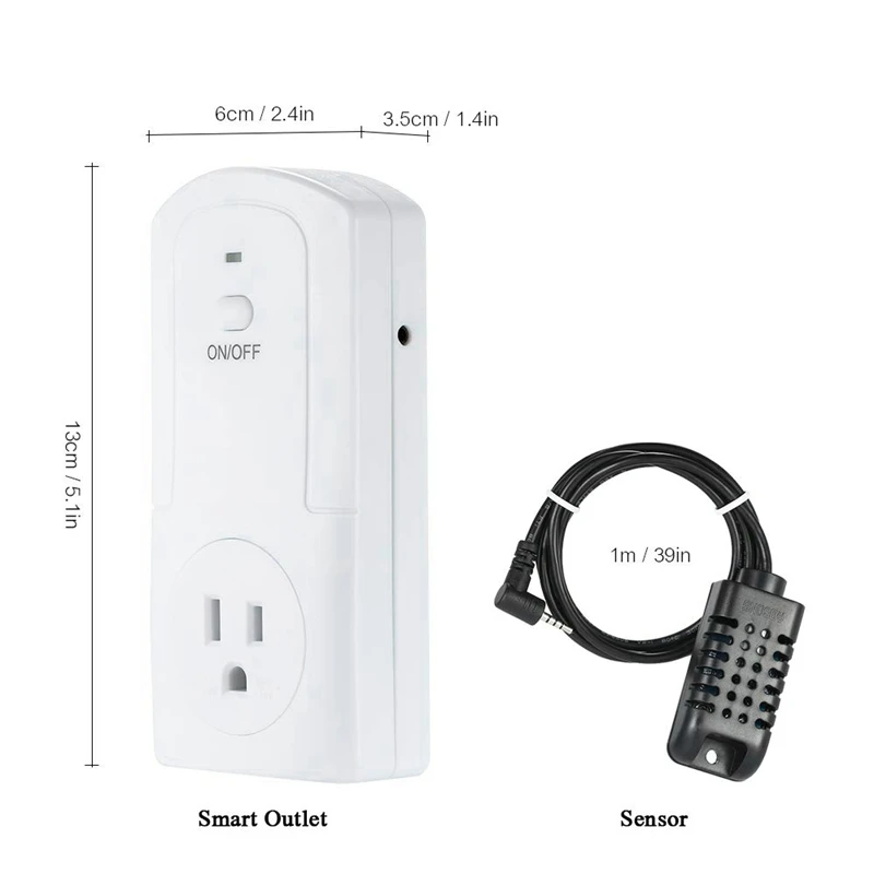 TS-5000 WI-FI Температура и Управление влажностью розетка с таймером WI-FI умная розетка дистанционного Управление таймер(штепсельная Вилка европейского стандарта