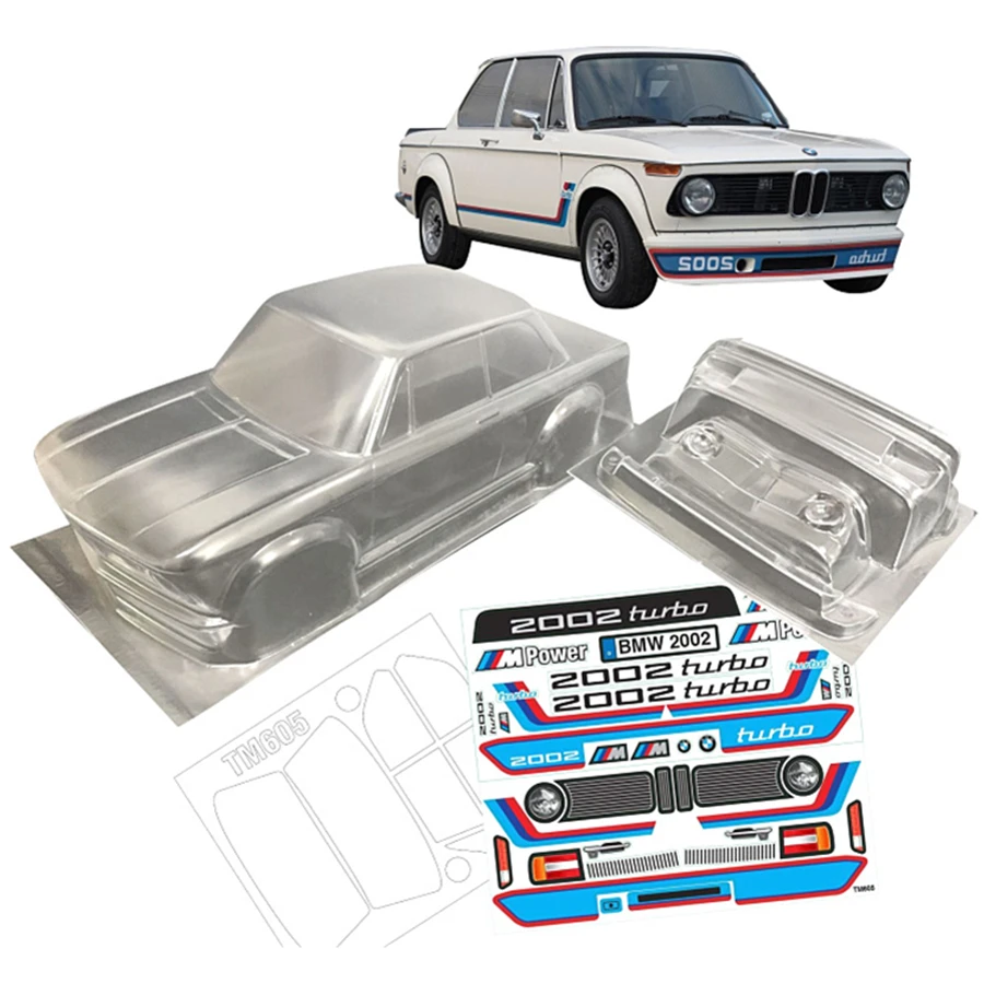 RC Body Karo 1/10 scale model BMW 2002 Turbo to fit Tamiya MST Yokomo RC Body Karo 1/10 scale model BMW 2002 Turbo to fit Tamiya MST Yokomo