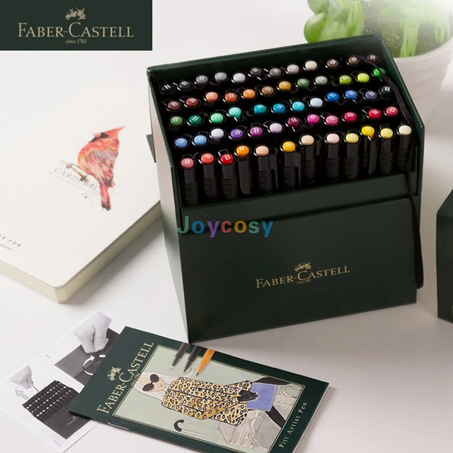 Faber-Castell Pitt Artist Pens Set Gift Box, 60 Piece