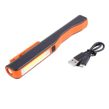 

Portable 2 in 1 USB Rechargeable Light COB LED Camping Work Inspection Light Lamp Hand Torch Pen Light