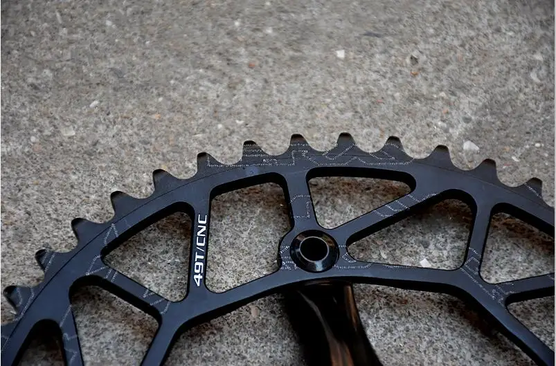Fixie шатуны для велосипеда, односкоростная велосипедная цепь 700C, Звездочка для шоссейного велосипеда, шатуны с ЧПУ 49T BCD130