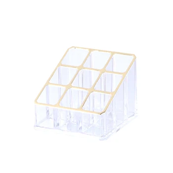 

Easy Clean Desktop Bedroom Home Practical Multi Grid Dresser Lipstick Makeups Display Brush Large Capacity Cosmetic Storage Box