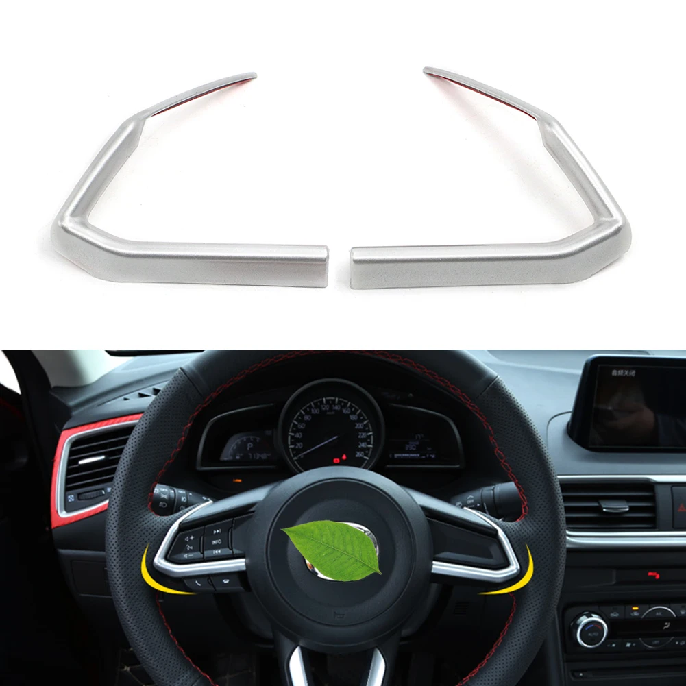 Накладка на руль автомобиля круг блестки крышка наклейка для Mazda 3 6 CX3 CX-3 CX-5 CX8 CX 9 Axela ATENZA аксессуары