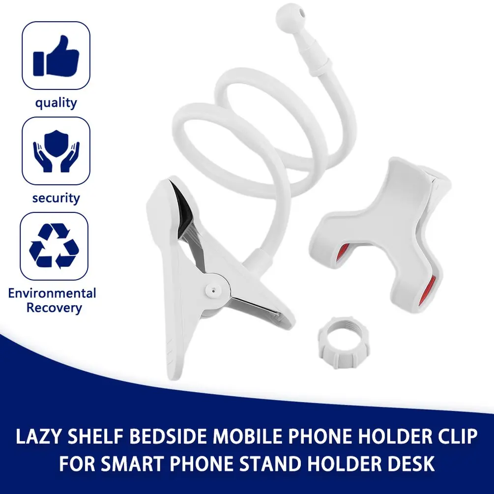 360 Clip Mobile Phone Holder Stand Portable Flexible Lazy Bed Desktop Bracket Mount Stand Base bracket Long Arm Support smartphone stand