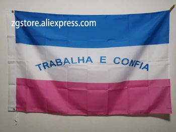 

Flag of the Espirito Santo Banner 3X5FT 150X90CM Polyester Banner brass metal holes Home Décor