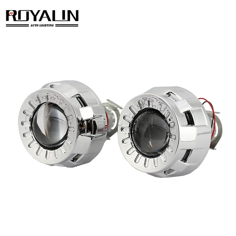 ROYALIN автомобильный Стайлинг 1 8 2 0 HID Bi xenon фара проектор Объектив металлический