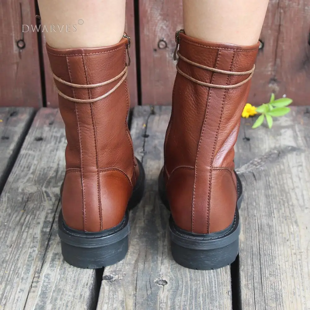 Retro Short Boots Women Handmade 